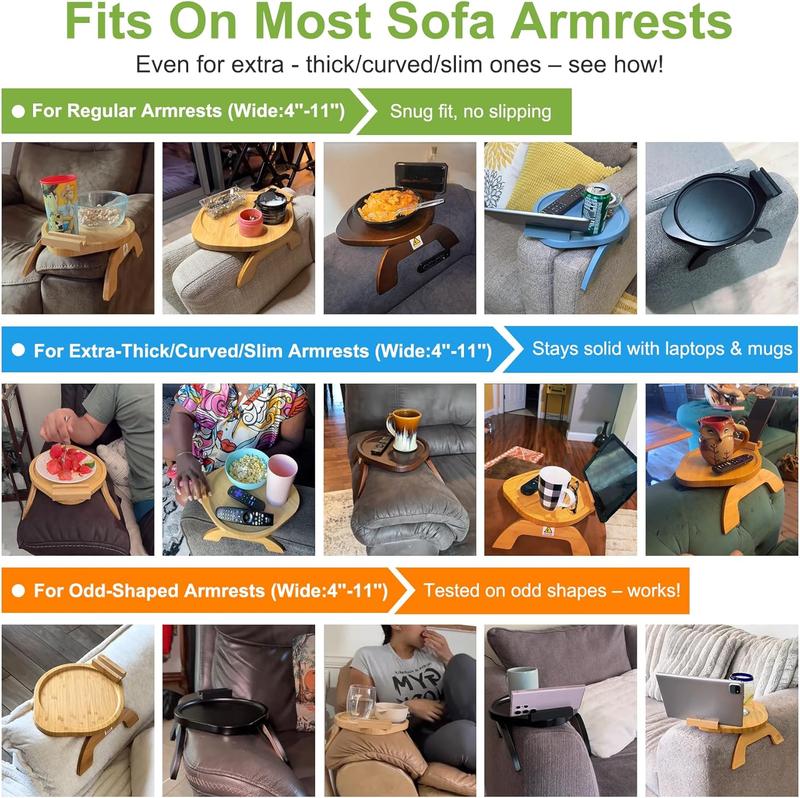 TrayBite™ Acacia Sofa Board