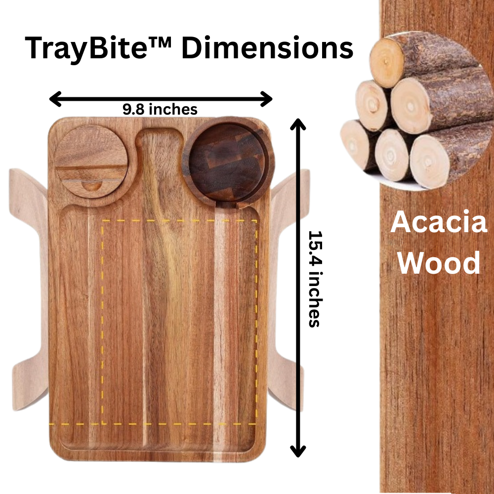 TrayBite™ Acacia Sofa Board