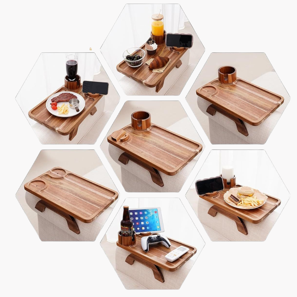 TrayBite™ Acacia Sofa Board