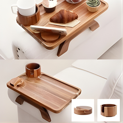 TrayBite™ Acacia Sofa Board